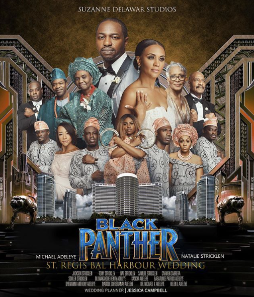 This Couple’s 'Black Panther'-Themed Wedding Poster Just Took It To Another Level
